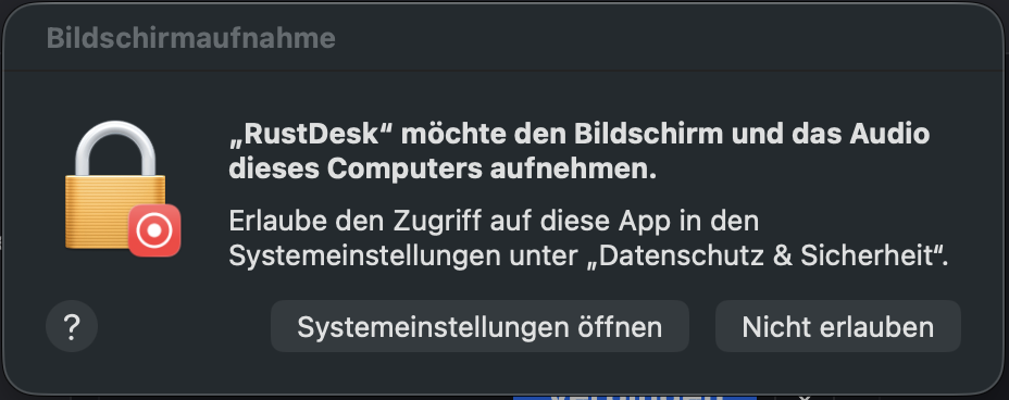 Dialog-Box Systemeinstellung 