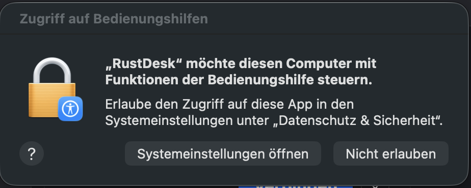 Dialog-Box Systemeinstellung 